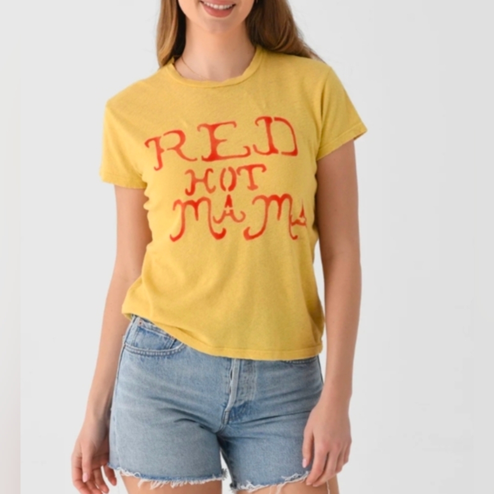 MOTHER The Sinful Tee in Red Hot Momma , Large